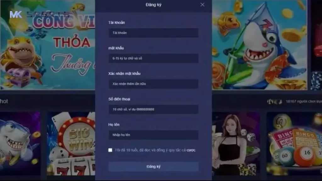 Một vài lưu ý quan trọng khi thực hiện đăng ký tại MK Sport